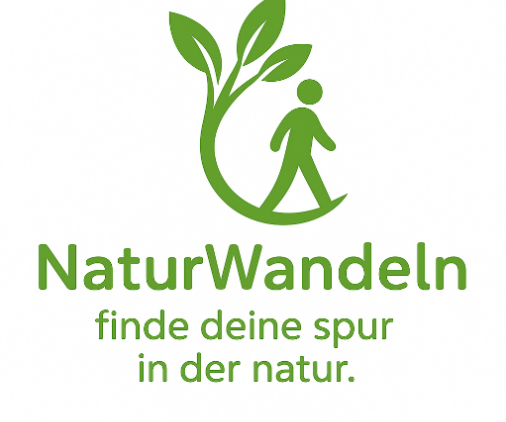 EinzelSpur Logo Logo von EinzelSpur mit einem stilisierten Wanderer und den Worten: begleitet, verbunden, natürlich.